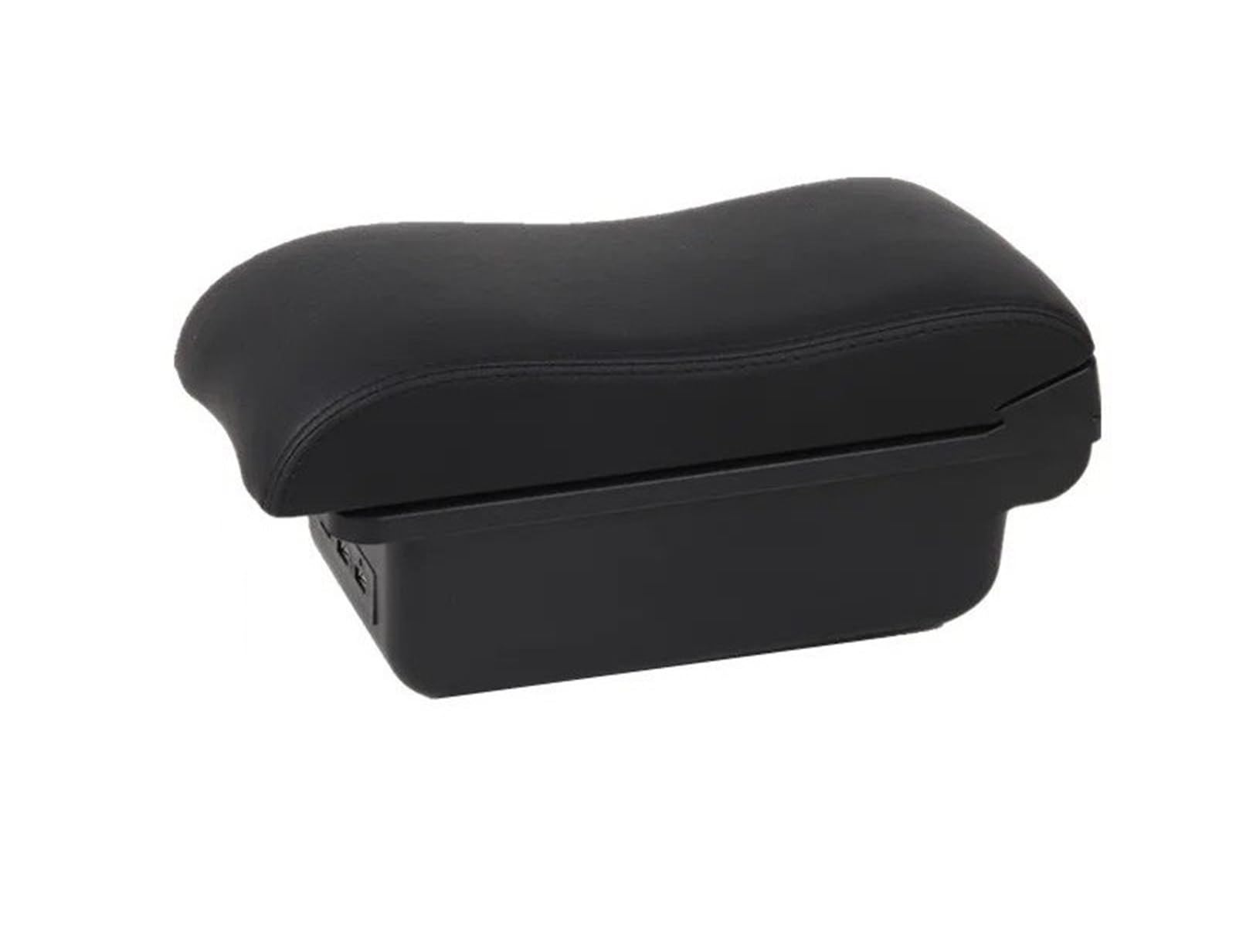 AWGNTQQ Car Armrests For Opel For Corsa F 2019 2020 2021 2022 2023 2024 Car Armrest Box Dedicated Retrofit Accessories(B red line 3USB)