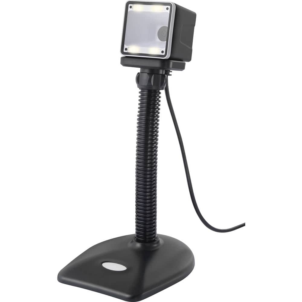 Renkforce RF-SBS-500 2D Scanner di codici a barre Cablato 1D, imager 2D Nero Scanner desktop (stazionario) USB-A