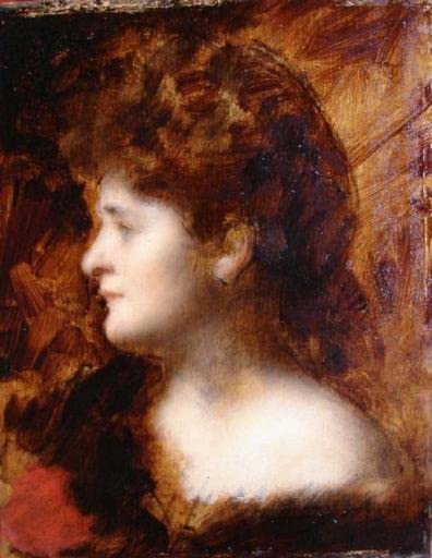 Cuadros de lienzo Madame Charles Rabot de Henner, decoración artística de pared para salón 60x90