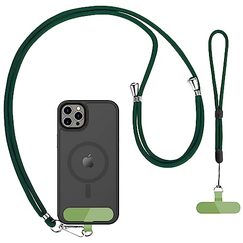 Cell Phone Lanyard 2 Pcs-1 Pcs 30"(Neck Strap×1)+8"(Wrist Strap×1) Black - Photo 51 sur 115