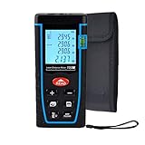 Laser Distance Measure, ieGeek 328ft Handheld M/in/Ft Laser Distance Meter Measuring Device Laser Tape Measure Rangefinder, Pythagorean Mode/Measure Area Volume Capacity/LCD Display/Self-Calibration