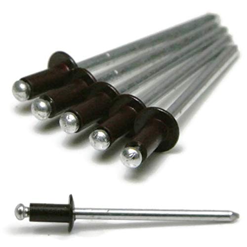 Brown Pop Rivets 1/8 Diameter All Aluminum Painted Blind Rivets 4-2, 1/8