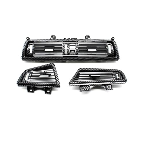 Panel De Ventilación Del Aire Acondicionado Del Au Rejilla Ventilación Del Aire Acondicionado Delantera Izquierda Derecha Y Trasera Para Serie 5 F10 F11 F18 520i 523i 525i 528i 535i(Front 3PCS Set)