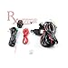 Rxmotor 2007-2011 Chevrolet Aveo Chevy 4dr Sedan GM2592164, GM2593164 Driver & Passenger Side Fog Light + Wiring Kit + Brezel Cover (Black)