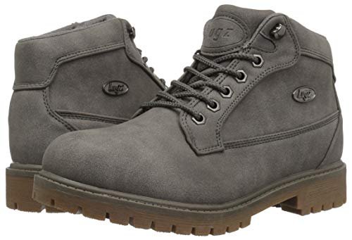 Bota feminina Lugz Mantle Mid Fashion, Charcoal/Gum, 8.5