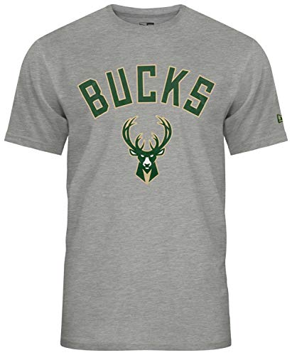 T-Shirt Milwaukee Bucks New Era Coton Confortable Contre la Chaleur
