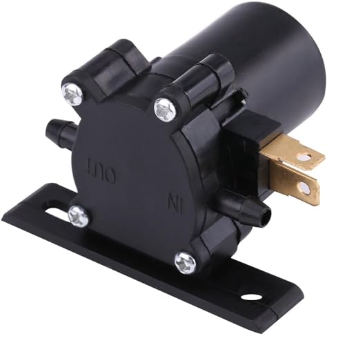 AUTOZOCO Bomba de Agua de Lavado de Parabrisas, Parabrisas Bomba de Lavado de Parabrisas, OEN AWP01, 2 pines, 12V, PVC, Negro
