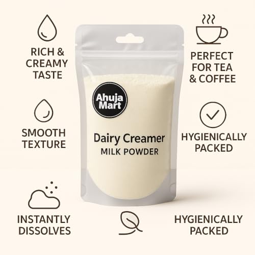 Image of Ahuja Everyday Dairy Creamer Pouch 100G | Everyday Dairy Creamer, Everyday Dairy Whitener, Everyday Dairy Whitener Milk Powder | Rich & Creamy Taste | Premium Instant Milk Powder for Tea, Coffee & Beverages
