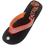 Women's Ladies' Sequin Flip Flops Comfort Thong Sandals with Wedge