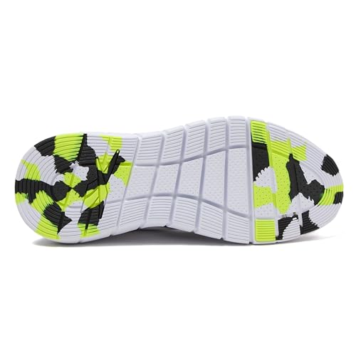 Reebok Nano Gym 1.0 Athletic Sneakers for Women, Workout Womens Shoes, Footwear White/Black/Digital Lime, 10 by Reebok - Used condition - Image 5