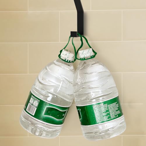 GOLUMU 8 Stück Kleiderhaken Schwarz, Garderobenhaken Wand Moderne Garderobenleiste Handtuchhaken zum Bohren für Jacken, Mäntel, Kleidung, Schals, Handtaschen und Mehr