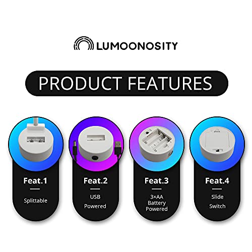 Lumoonosity Pencil Led Neon Signs - Cute Desk/Table Lamp With Stand For Bedroom, Study Room, Game Room - Usb/Battery Powered Pencil Neon Lights - Perfect Birthday Gift For Girls, Boys, Teens, Adults #TOP5