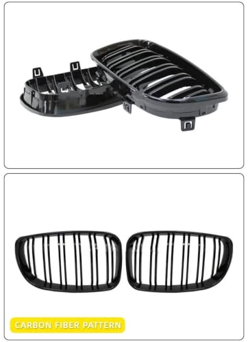 Double lattes ligne grilles voiture pour calandre avant BMW E87 E82 E81