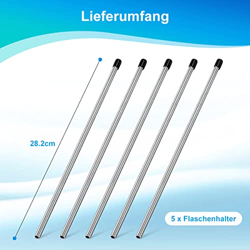 AIEVE 5 stuks vaatwasser-inzetstukken, compatibel met SodaStream Crystal Duo flessen, krasvrij, flessenhouder, glashouder voor vaatwasser - Image 7