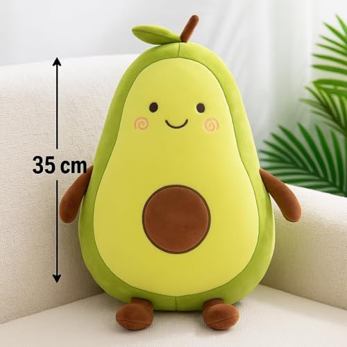 Image of Cute Plush Toy for Kids | | Soft Toys | Birthday Gift for Girls /Wife, Boyfriend /Husband, Soft Toys for Girls, Baby Toy (Random Color) Pack of 1 (Avocado Plush Soft Toy)