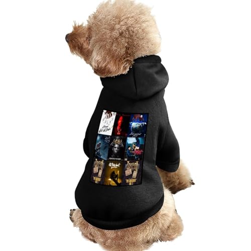 犬服 犬の服 フード付パーカー 秋冬 A Boogie Wit Da Hoodie トレーナー スウェットパーカー 防寒 暖かい ワンコ服 猫服 袖あり着脱簡単 抜け毛防止 お散歩 インスタ映え XS