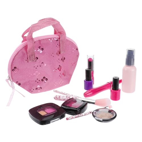 Vaguelly 1Juego Maquillaje Niñas Set de Cosméticos Simulador Incluye Accesorios y Bolsa de Almacenamiento de Cumpleaños