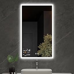 Evokor 24 x 40 Inch Led Smart Bathroom Mirror with Lights photo