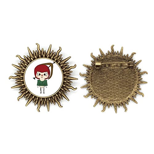 Broche en métal Sagittaire Sonne Brosche bijoux haken constellation Zeuss UU