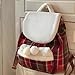 Hugfar Women's Christmas Backpack - Holiday Themed Fashion Bag White