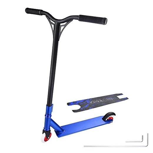 AW Professional Aluminum Freestyle Stunt Kick Scooter Tricks Skatepark BMX Handlebar for Adult Capacity 220Lbs