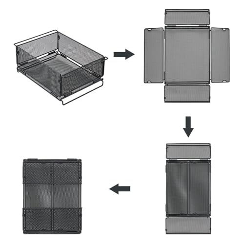 Panier de rangement pliable camping - Solution table encombrée - 5