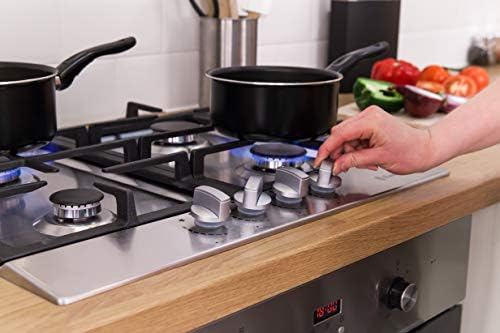 Russell Hobbs RH60GH402SS Stainless Steel 59cm Wide, 4 Burner Gas Hob, Free 2 Year Guarantee