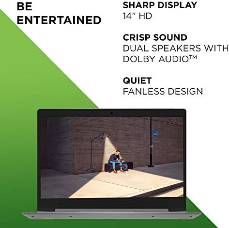 Lenovo IdeaPad 1 14'' Laptop - AMD 3020e Processor, 4GB RAM, 64GB Storage, Windows 10S, Platinum Grey IdeaPad 1 14inch