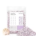 BUCATSTATE Paper Bedding Dust-Free, 1KG Absorbent Guinea Pig Rabbit Bedding Pellets Paper Hamster Bedding Odor Control Pet Litter for Reptile, Small Animals (Purple)