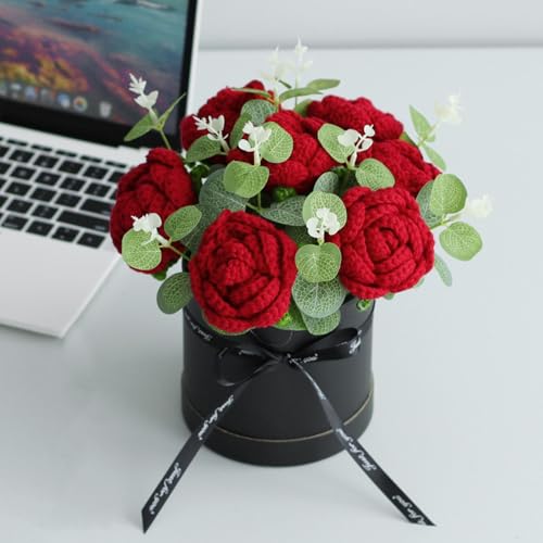 Fleurs décoratives crochetées main pour une élégance durable