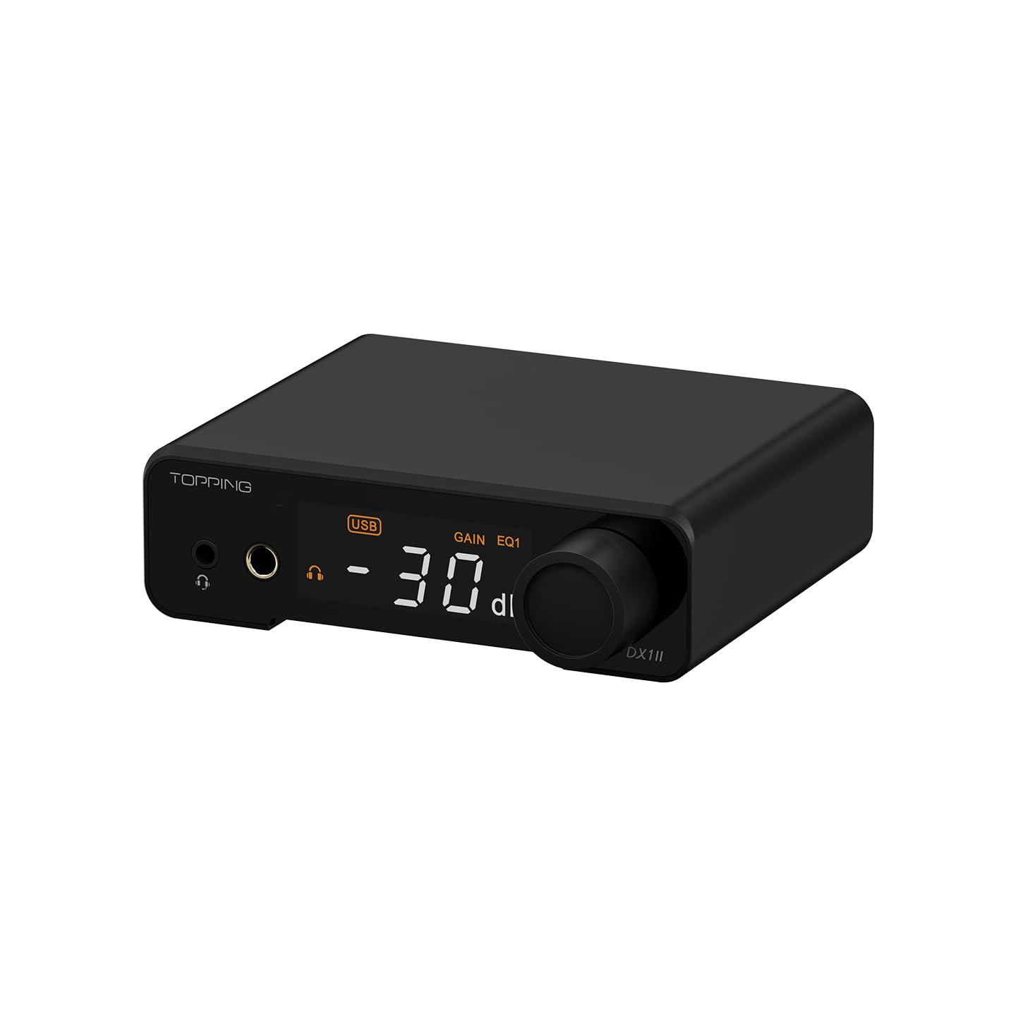 TOPPING DX1 II DAC & Amplificatore per cuffie ES9039Q2M, chip DAC con uscita/ingresso ottico, modalità preamplificatore, uscita linea bilanciata, amplificatore per cuffie completamente bilanciato