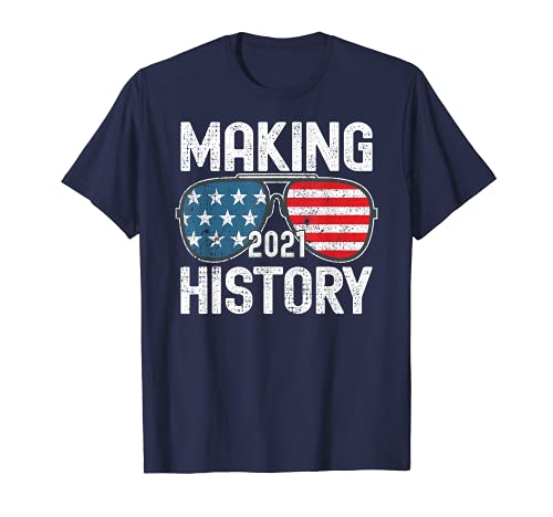 Making History Inauguration 2021 Biden Harris Lunettes de soleil T-Shirt