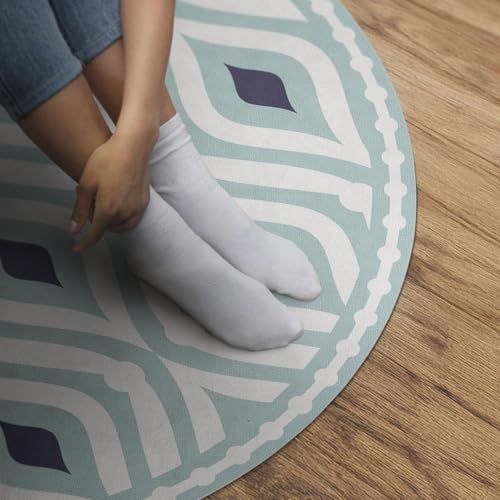 Tapis de sol cuisine entretien facile en vinyle rond ø150 cm