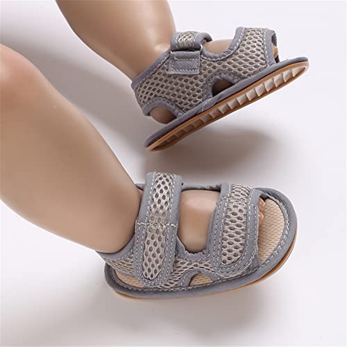 Image of RVROVIC Baby Boys Girls Sandals Premium Infant Summer Outdoor Shoes PU Lightweight Soft Anti-Slip Sole Toddler Prewalker