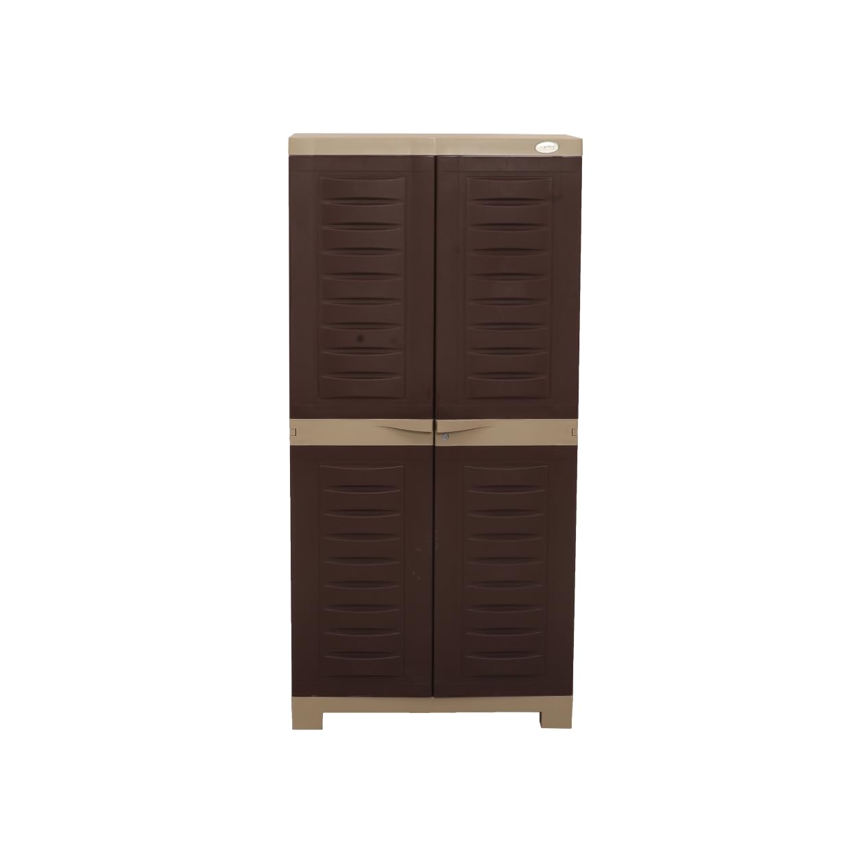 Oaknest Supreme Shoe Rack Dual Cabinet with Double Doors & Adjustable Shelves ? Weather-Resistant, Shoe Organizer for Entryways, Mudrooms, or Closets Colour: Brown and Dark Beige-image-10