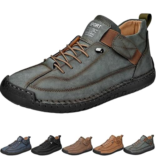 Beelovy Shoes for Men,Zapatos Casuales para Hombre,Casual Loafers for Men,Mens Casual Slip on Shoes,Leather Sneakers Soft Comfort Orthopedic Support