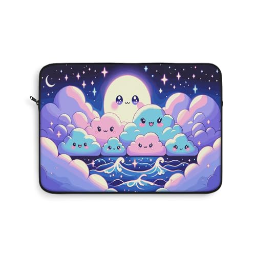 Funda para portátil Kawaii y organizador protector acolchado estilo nube para ordenador