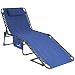 Produktbild Skandika Sonnenliege Torget | Klappbare Campingliege, gepolstert, 5-Fach verstellbares Kopfteil, Seitentasche, bis 150 kg, wasserabweisend, Stahl-Gestell | Faltbare Liege für Camping, Garten, Balkon