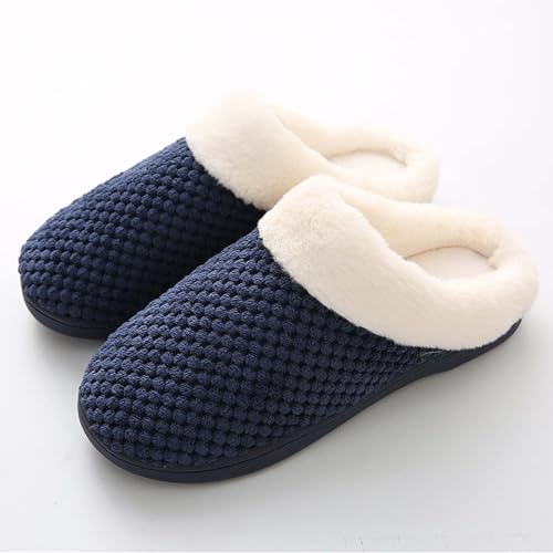 House Slippers for Women Warm High Elastic Thick Sole Non Slip House Bedroom Shoes Cozy Comfy Winter Home Flat Shoes2