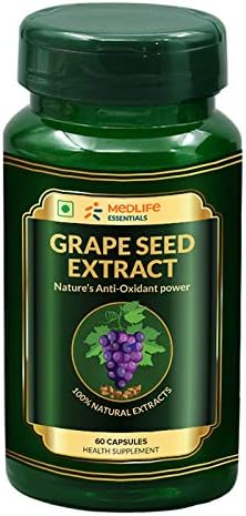 Medlife Essentials Grape Seed Extract | Anti-Aging & Immunity | 60 Tablets