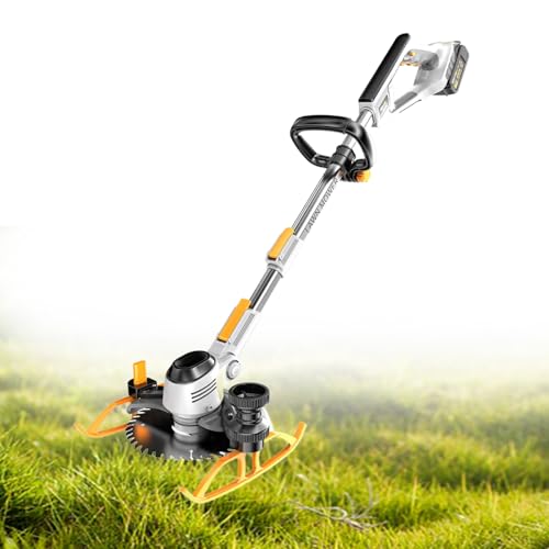 Lakenbroade 3-in-1 Cordless Electric Weed Wacker Mini Lawn Mower Dual 21V Batteries