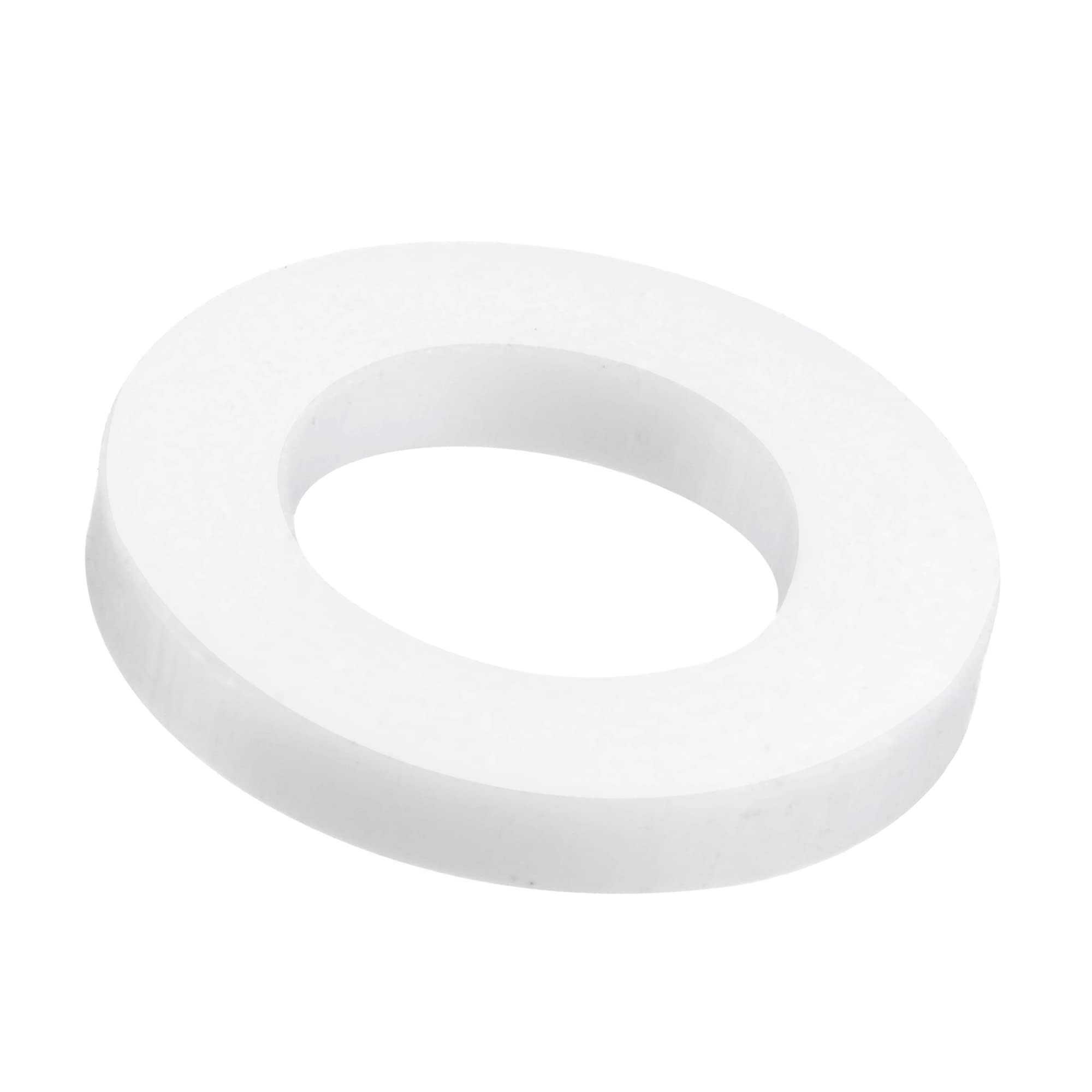 TOP-VIGOR 50Pcs PTFE Flat Washers 14mm OD 8mm ID 2mm Thickness Sealing Gasket Flange Gasket for Faucet Pipe Water Hose, White — image 1