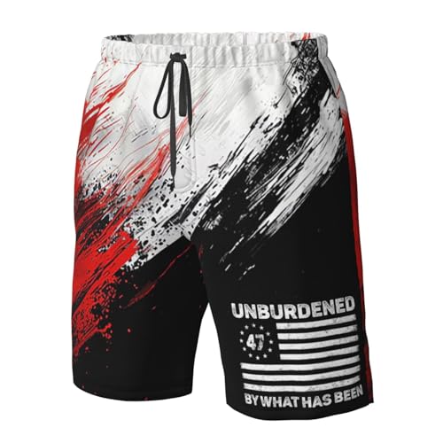 Board Shorts,Unburdened by What Has Been Mens Swim Trunks,Quick Dry Swim Shorts Beach Short Swimwear with Pockets4