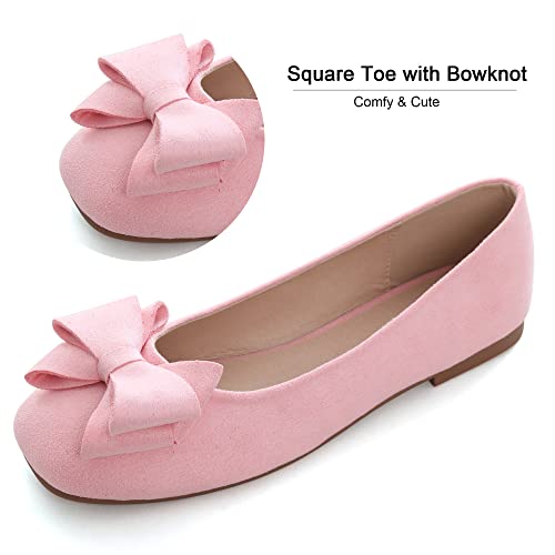 Image of Dear Time Women's Flats Shoes Bowknot Dressy Ballets Loafers Wedding Business Casual Walking Shoes