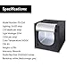 Amzdeal Light Box for Photography 20in Brightness Adjustable Photography Tent with LED Light 4 Backdrops (White Black Orange Grey)