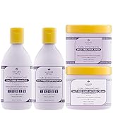 Nature Spell Curl Enhancing Set for Curly Hair, Salt Free Shampoo & Conditioner, Hair Mask & Leave-In Cream, Sulfate & Paraben Free, Suitable for All Curl Types, Colour Safe, Vegan, Pack of 4