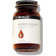 Blisque Natural Blood Sugar Support Supplement to Help Maintain Already Healthy Blood Sugar Levels | with Cinnamon, Chromium, and Fenugreek | 90 Capsules | Vegan and Non-GMO |