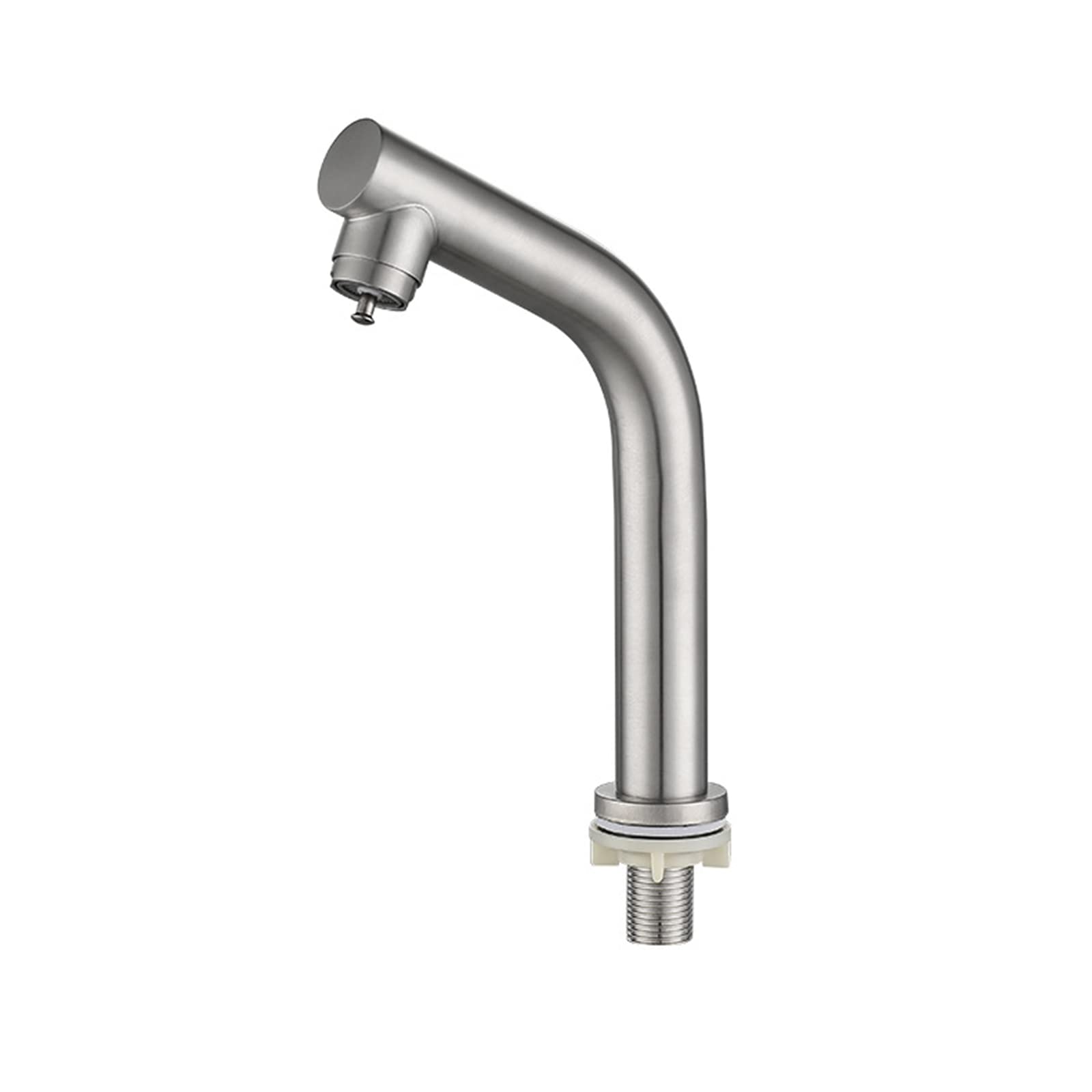 Évier cuisine eau froide inox 304 et robinet lavabo trou unique chromé