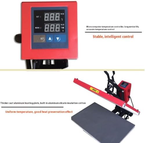 2400W Heavy-Duty Heat Press Machine - Digital Industrial Sublimation Printer for DIY Projects & Small Business | High Power Transfer Press for T-Shirts, Mugs & More