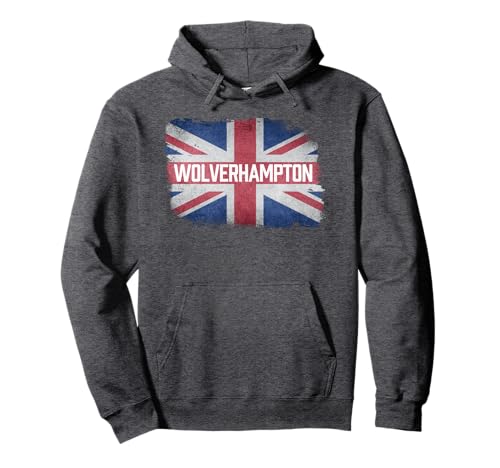 Wolverhampton | United Kingdom British Flag Vintage Souvenir Pullover Hoodie